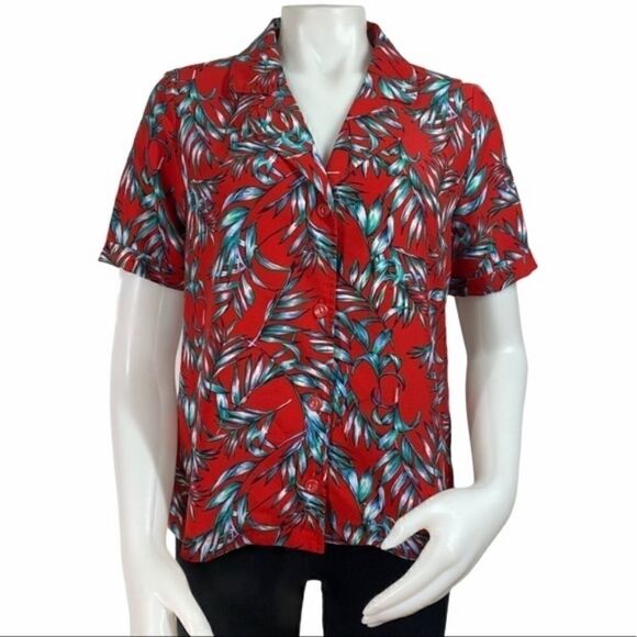 Hazel Palm Leaf top  - Picture 1 of 9